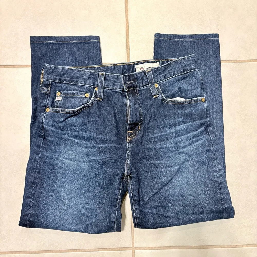 AG Adriano Goldschmeid Womens Ex-Boyfriend Mid
Rise Slouchy Slim 32R - Picture 2 of 6